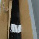 Metal Fence Post 3 Feet Black, Pack of 15, T Posts for Wire Fence, No Dig Steel U Posts Fencing for Lawn Garden Wire Mesh Fence Poles Sign Outdoor Light Duty