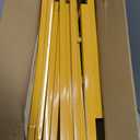 Gold Wedding Flower Arch Stand 2-Pack Curved Half Arch Backdrop Frames (6.6 ft & 7.9 ft) for Ceremony, Proposal, Bridal Shower, Garden Party Metal Event Frame for Floral & Balloon Decorations, Extra Large
