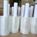 Clear Stretch Wrap 6"1000' Plastic Wrap Roll for Moving Shipping Wrap,Industrial Strength Shrink Packing Wrap Heavy Duty Stretch Film with Handle