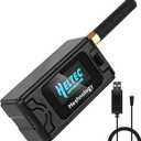 ESP32 Lo Ra V3 Development Board + 1100mAh Battery + Case + USB Charger Cable Set - with 915MHz Antenna and SX1262 Lo Ra V3 Devices for Mesh Tastic Ar Duino Lo Rawan IOT (N30,4-in-1,Black)