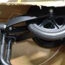 Medline Comfortable Folding Wheelchair with Swing-Back Desk-Length Arms and Swing-Away Footrests, 20W x 16D Seat