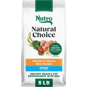 Nutro Natural Choice Puppy Dry Dog Food, Chicken & Brown Rice, 5 lb (EXP 11/10/26)