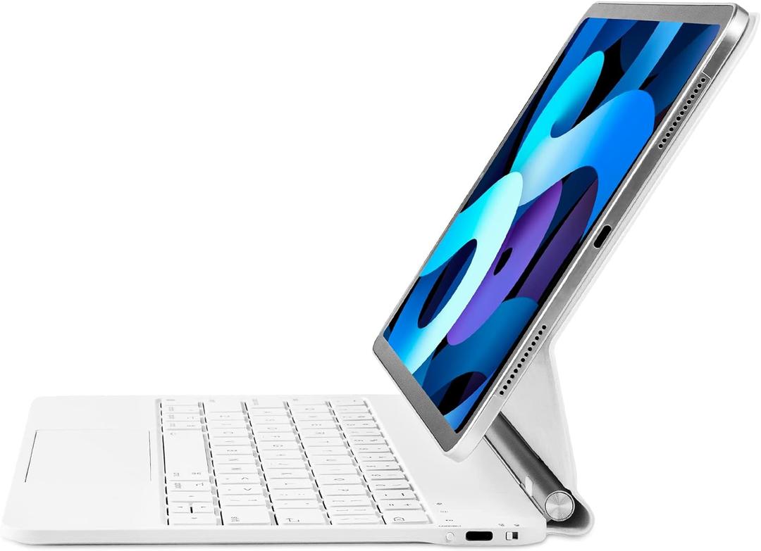 Magic Keyboard for iPad 10th Generation 2022 &11th (A16, 2025), Floating Magnetic Keyboard Case Built-in Multi-Touch Trackpad Compatible with iPad 10.9 Inch 10th Gen, Backlit (White)