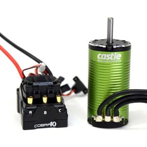 Castle Creations 010-0174-16 Cobra 10 6S MAX, 25.2V MAX, 8A Peak BEC W/1415-2400KV 5MM SENSORED Motor