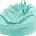Bean Bag Chair Cover (No Filler) for Kids and Adults,Beanbag Stuffed Animal Storage Without Filling Plush Toys Holder and Organizer Soft Premium Corduroy 200L