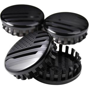 (Set of 4) for Chevrolet 3 1/4 inches=83mm Blackout American USA Flag Wheel Center Caps Covers HubCap fit Most 18"&20"&22" Rims for Suburban Silverado Tahoe & GMC Sierra Yukon Denali 22837060 9596403