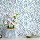 Modern Peel and Stick Wallpaper Boho Blue Contact Paper Self Adhesive Neutral Removable Wallpaper for Bedroom Bathroom Waterproof Contact Paper Farmhouse White 78.7inL 17.3in