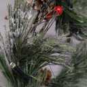 6.5FT Christmas Garland with Lights & Timer, 30 Led Prelit Lighted Cedar Garlands Decorations for Mantle - 8 Lights Modes Garland for Front Door Staircase Window Table Fireplace Kitchen Doorway Decor