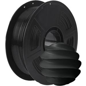 PLA Filament 3D Printer Filament Modeling Material 1.75mm 200g, High Speed Printing Filament, Enhanced Toughness, No Clogging No Warping, Dimensional Accuracy 0.02mm Black