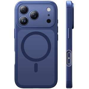 TAURI for iPhone 17 Pro Max Case, Compatible with MagSafe, (Full Camera Protection) Camera Control Cover Solid-Color Matte Magnetic Phone Case for 17 Pro Max, Blue