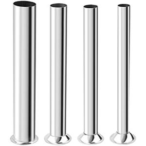 Stainless Steel Sausage Stuffing Tubes Replacement for LEM 606 606SS 1606 1606SS 4 Sizes Meat Grinder Sausage Stuffer Funnels Fits for 5# Stuffer