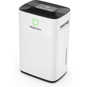 HOGARLABS 50 Pint Dehumidifiers for Home and Basements, with 3 Working Modes, Overflow Protection, and Auto Shut off Restart. Ultra Silent Dehumidifier with Drain Hose and Digital Control Panel