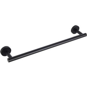 GERZWY Bathroom Towel Bar 18" Stainless Steel Towel Bar Matte Black Contemporary Style Wall Mount for Bath Kitchen AG1101C45-BK