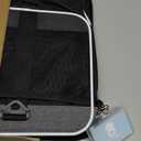 Petskd Top-Expandable Pet Carrier 18x11x11 Inches Delta American United Airline Approved, Soft-Sided Carrier for Small Cats and Dogs with Locking Safety Zippers and Anti-Scratch Mesh(Grey)