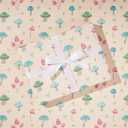 2 x The Gift Wrap Company 58-191807 Marble Mushroom Flat Gift Wrapping Paper Sheet Set, 30" x 23", Multicolor, 3 Pieces