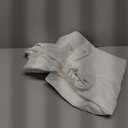 LiBa Fabric Bathroom Shower Curtain, 72" W x 72" H White Heavy Duty Waterproof Shower Curtain Liner