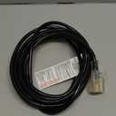 Cablectric 25 Ft Black Oil Resistant Extension Cord for Farms & Ranches - 12/3 SJTOW Heavy Duty 12 Gauge Outdoor Cable with 3 Prong Grounded Plug, 15 AMP