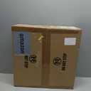 LEDIARY Caged Ceiling Fans with Lights, White Flush Mount Ceiling Fan with Remote, Small Low Profile Bladeless Ceiling Fan Light Fixture for Bedroom, Kitchen, Dining Room-White Gold Color (Medium)