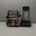 Solid-color Rolling Backpack for Boys Schoolbag for Middle School Students Trolley Bookbags for Elementary Boys