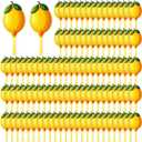 Novabright 100 Pcs Lemon Party Favors Lemon Hand Fans Wedding Bridal Shower