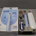 Oral-B iO Deep Clean Rechargeable Electric Powered Toothbrush, Icy Blue with iO Series 3 Limited, 2 Brush Heads and Travel Case - Pressure Sensor to Protect Gums - 3 Cleaning Settings - 2 Minute Timer (1 Count (Pack of 1))
