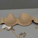 Women's Strapless Bra-Lightly Lined Non Slip Invisible Balconette Underwire Support Multiway Bandeau Bra for Comfort Lift (36C, Nude)