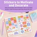 4 x Sweetzer & Orange Academic Planner 2025-2026  Student Planner for August 2025 to July 2026  Weekly & Monthly Layout  Sturdy Cover & Stickers  Multicolor Stripes Design  5.5 x 8.5 (Striped)