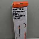 Fuel Transfer Pump with Hand Nozzle, 2.8 GPM Gas Can Pump with Retractable Intake Pipe and 51 Inch Discharge Hose, Portable Battery Powered Liquid Siphon Pump for Oil, Gasoline, Diesel