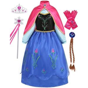 RELARLiYA Princess Costumes for Girls Princess Dress Cosplay Birthday Halloween Christmas Carnival Party Outfits