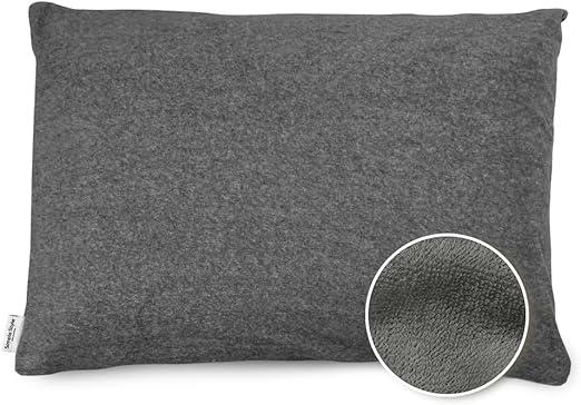 2 Set of Pillowcase Soft Towel Material, Size 18x18 (Grey)