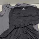 DAVID ARCHY Men's Undershirts Micro Modal Ultra Soft T-Shirts Stretch Moisture-Wicking Crewneck/V-Neck Tees for Men, 2 Pack, L Grey Black