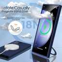 Mag-Ring for Galaxy S23 Ultra Case, Liquid Silicone [Moisturizing Factor] Exreme Soft Slim Phone Case with Stand [Compatible with Mag Safe] for Samsung Galaxy S23 Ultra 6.8" Men Women, Royal Blue