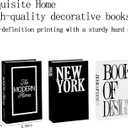 3pcs Coffee Table Decorative Books, Fake Books for Living Room Home Decor, Office Bedroom Bookshelf Simulation Book Ornament