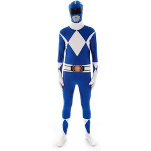 Morphsuits Power Ranger Costume Adult, Power Rangers Costume Adult Men, Power Ranger Costume Adult Woman (X-Large, Blue)