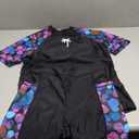 Halcurt Women's Two Piece Rash Guard Swim Shirts Built in Bra Swimsuit with Boyshorts with Pockets Medium