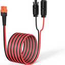 12AWG 25FT Solar to XT60i Cable 2 10 25 35 50 75 100FT Solar Connector to XT60i Adapter Cable for Portable Power Station (25FT)
