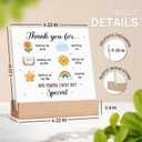 Thank You Teacher Ceramic Plaque Gifts - Teacher Appreciation Gifts for Women, Men, New Teachers, Daycare, Preschool, Kindergarten - Retirement, First Day, Back To School, Birthday Sign Keepsake Ideas