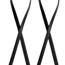 Ordeonrus  PU Leather Bag Handles 31.9" Tote Bag Strap Adjustable Replacement Straps Black Purse Handles for Tote, Crossbody, Shoulder Bags, Fits Underarm Bags & Wallets