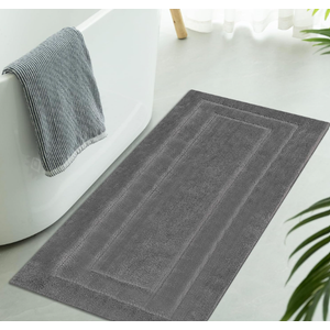GRANNY SAYS Gray Bathroom Rug Mat, Bath Mats for Bathroom Non-Slip, Super Soft and Water Absorbent, Extra Large Bath Rugs, Microfiber Bath Rugs for Bath Floor, Tub and Shower,59" x 24"