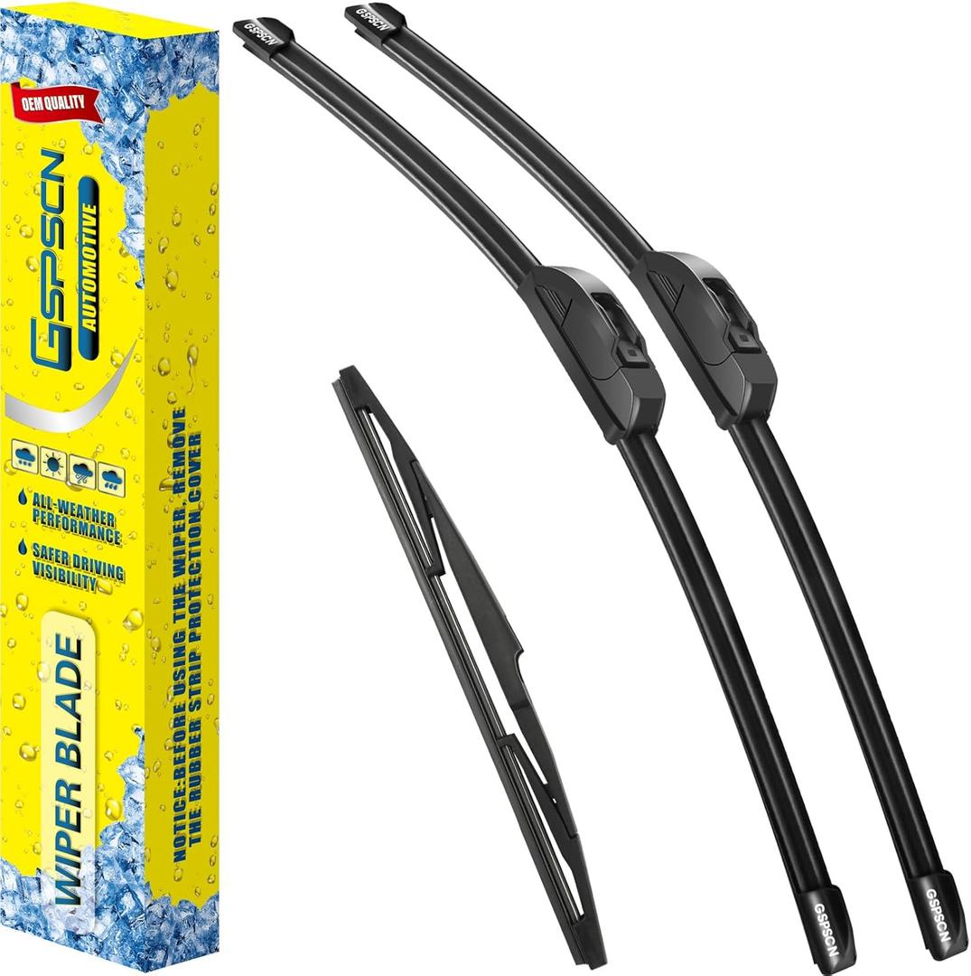 GSPSCN 3 Wipers Replacement For GMC Terrain 2024 2023 2022Original Equipment Windshield Wiper Blades Set 24"+18"+12"(Set of 3)
