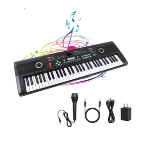 61 Keys Piano Keyboard, Electronic Digital Piano with Built-in Speaker Microphone, Portable Keyboard Gift Teaching for Beginners, Electric Piano for Kids, Birthday Gift for Children