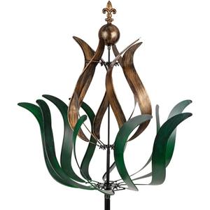 DREAMYSOUL Large Wind Spinner Outdoor, 90.5" Metal Tulip Wind Mills, 360 Degrees Rotating Kinetic Wind Mills for Lawn Backyard Patio Garden Decor Yard Art