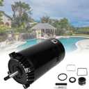 UST1152 Pool Pump Motor and Seal Replacement Kit Pool Pump Motor 1.5 HP Up-Rated C Face 56J Frame Compatible with Hayward Super Max-Flow Northstar Jacuzzi Magnum Pumps