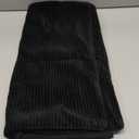 MIULEE Pack of 2 Pillow Covers Soft Soild Decorative Square Throw Pillow Covers Set Cushion Cases Pillowcases for Sofa Bedroom Car 24 x 24 Inch 60 x 60 Cm  Black