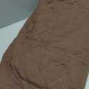 U-NICE HOME Recliner Chair Covers Reversible Chair Cover Pet Covers for Dogs with Elastic Straps Water Resistant Diamond Quilted (23''Armchair, Coffee/Beige)