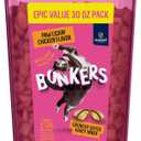 Bonkers Bites Paw Lickin Grain-Free Chicken Crunchy Cat Treats, 30 oz tub, EXP: May/09/2027