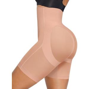 SHAPELLX Shapewear for Women Tummy Control High Waist Shaping Butt Lifting Shorts Seamless Slimmer Womens Body Shaper Panties, Size XL