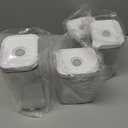 BARRYSAIL Vacuum Sealed Food Storage Containers with Pump Airtight, Keeps Food Fresh, Prevents Bacteria Ideal for Grains, Coffee, Snacks & dog food storage container(4-Piece Set)