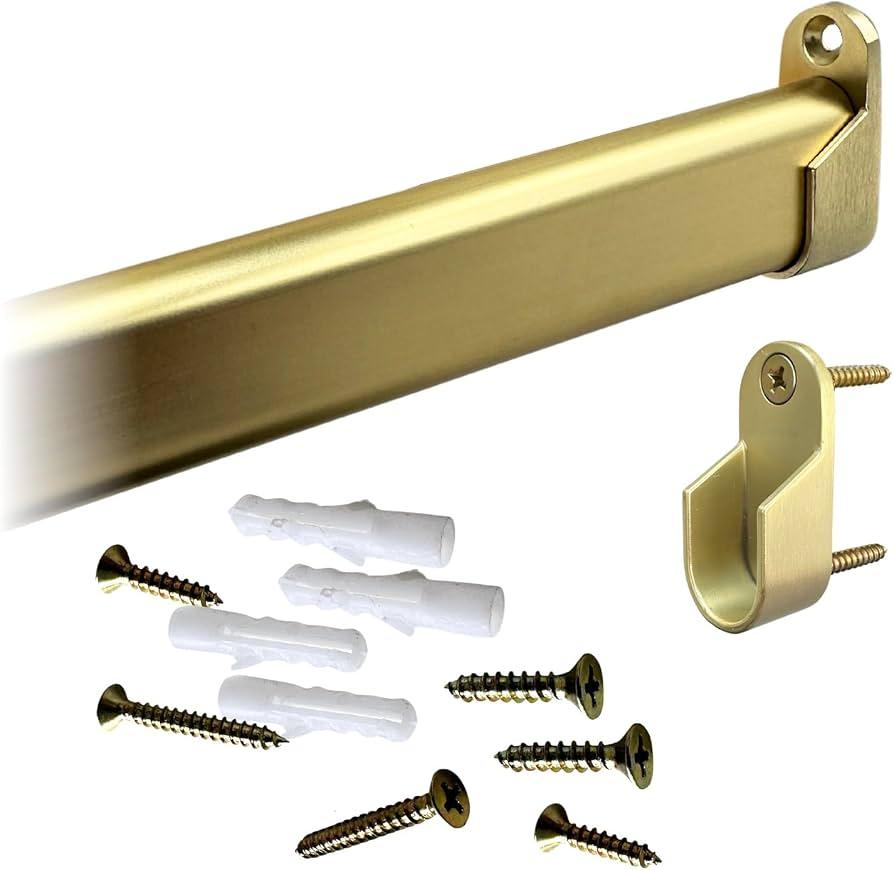 Desunia oval road 15mm x 30 mm satin brass 36" Long - 1 pack New