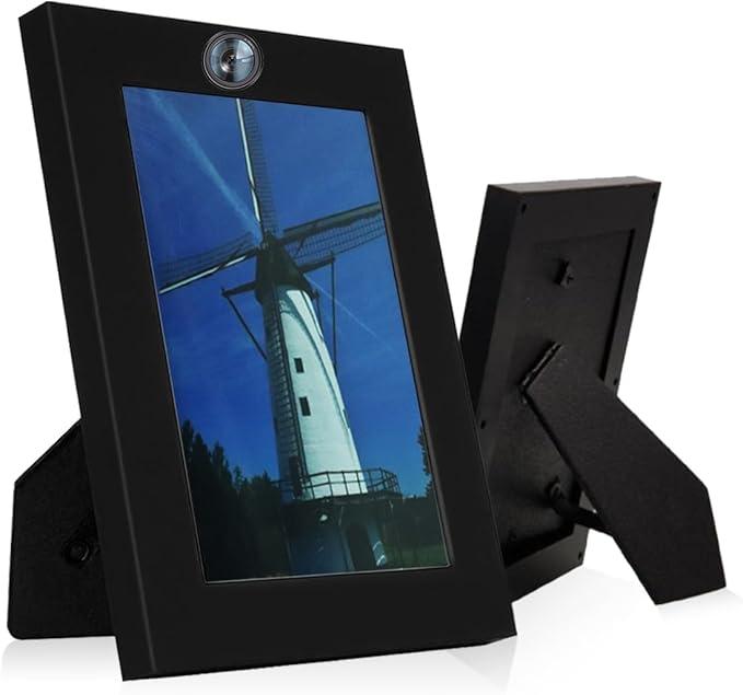 Indoor Security Camera Hidden Camera Photo Frame,1080P Picture Frame Spy Cameras Nanny Cam with Motion Detection,Mini Secret Cameras Video Spy Cam for Home Office-No WiFi Needed No Audio
